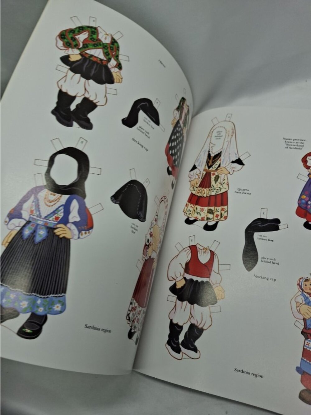 Vtg Italian Girl and Boy Paper Dolls Book 1993 Kathy Allert- Uncut - New - Picture 5 of 11